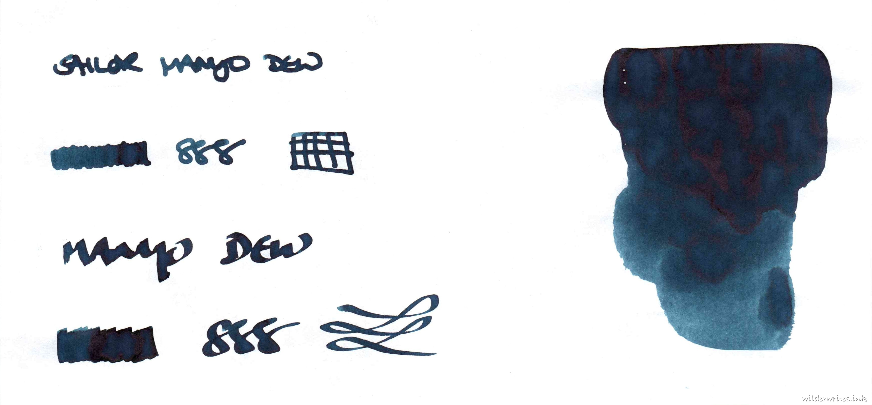 Sailor Manyo Dew on Tomoe River (52gsm)