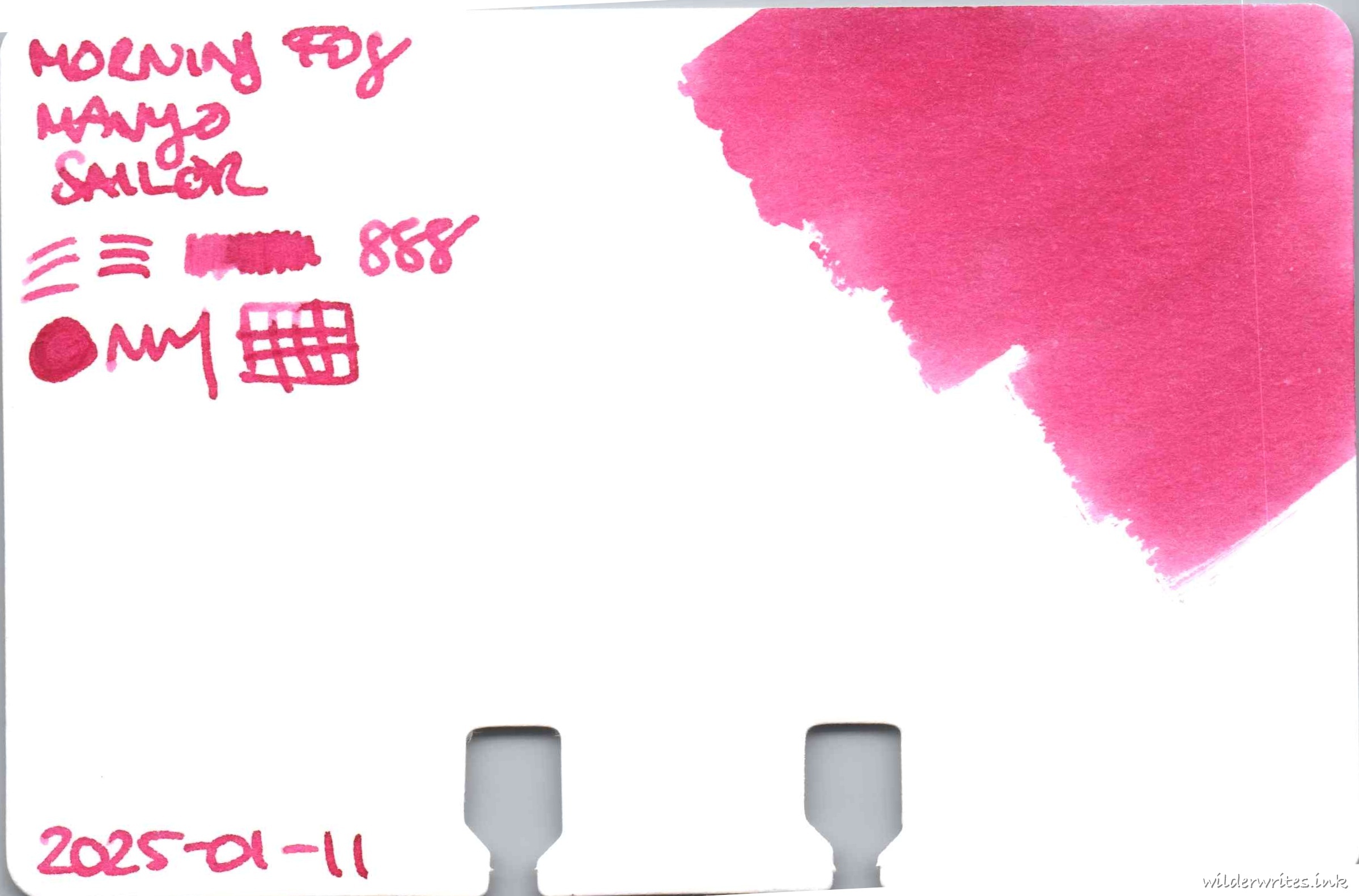 Sailor Manyo Morning Fog on Col-o-dex card