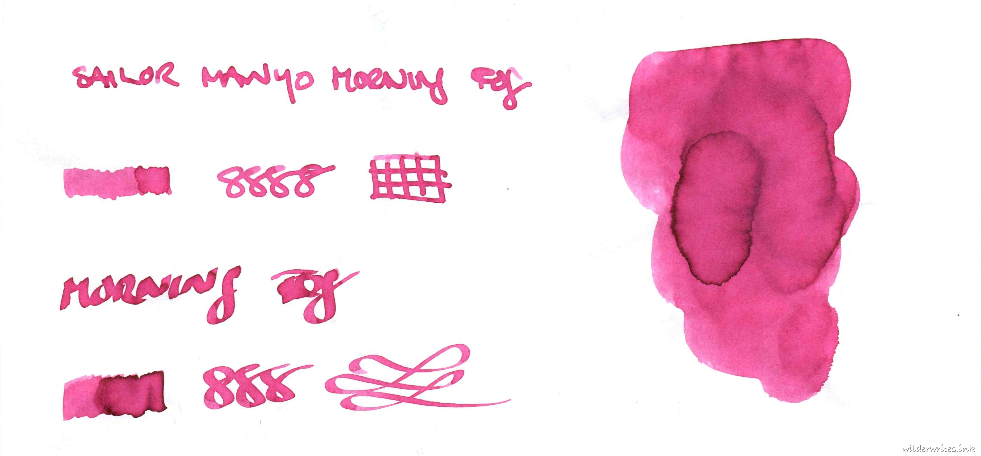 Sailor Manyo Morning Fog on Tomoe River (52gsm)