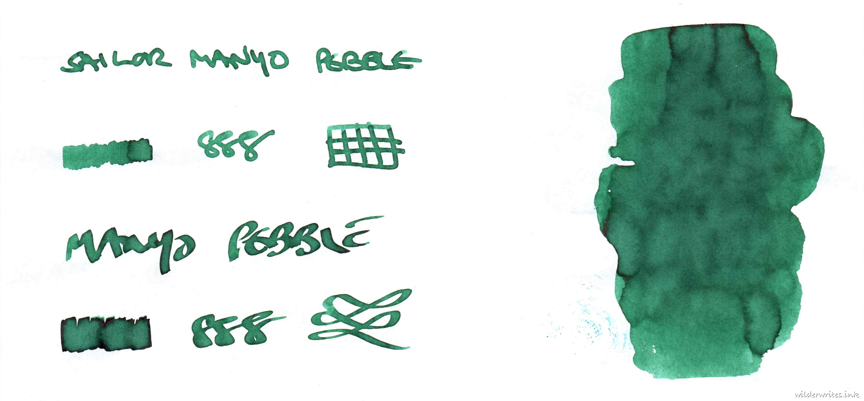 Sailor Manyo Pebble on Tomoe River (52gsm)