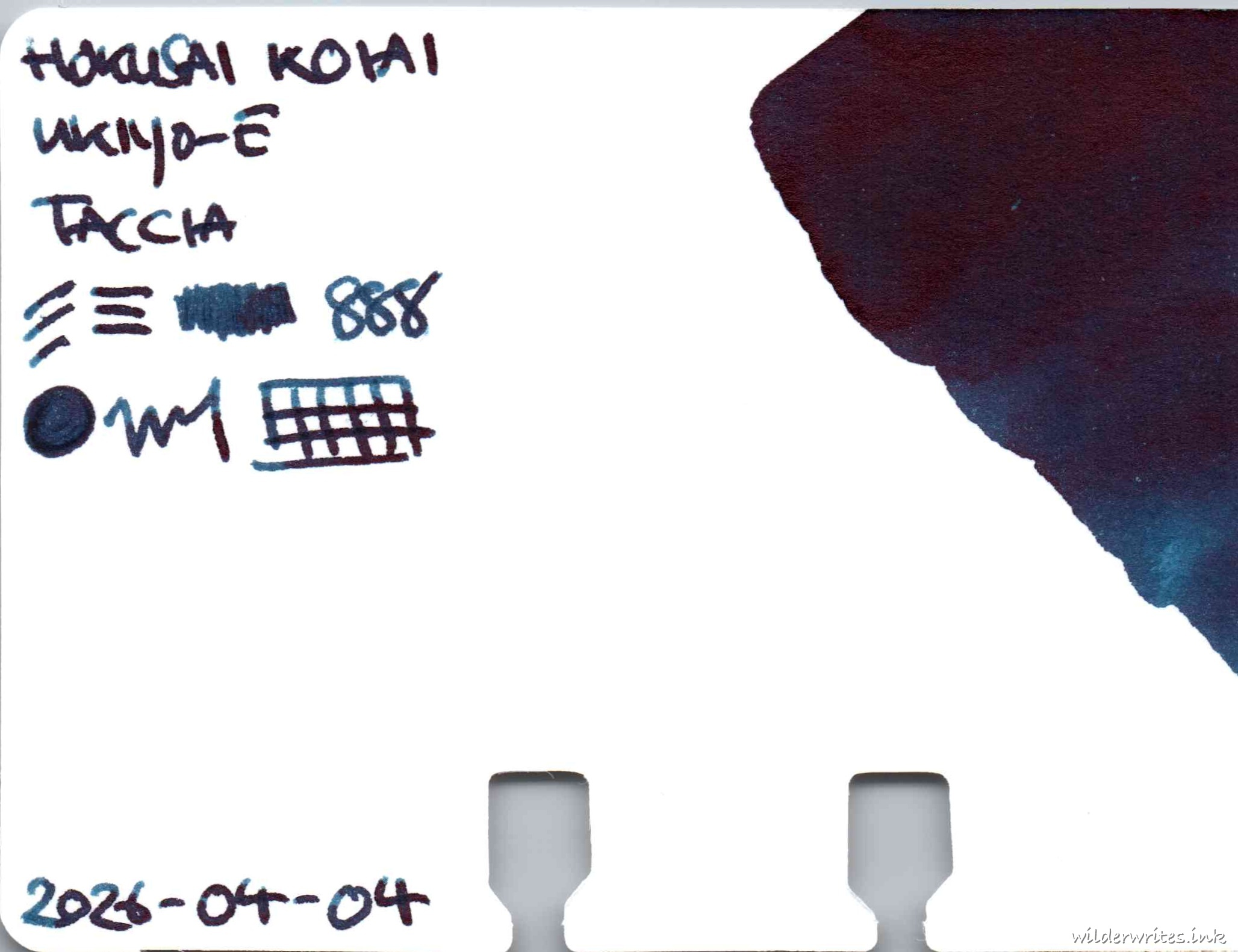 Taccia Ukiyoe Hokusai Koiai on Col-o-dex card