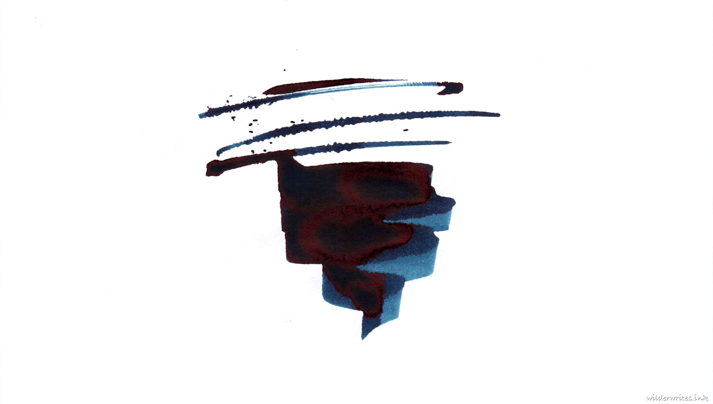 Taccia Ukiyoe Hokusai Koiai sampled on Rhodia paper