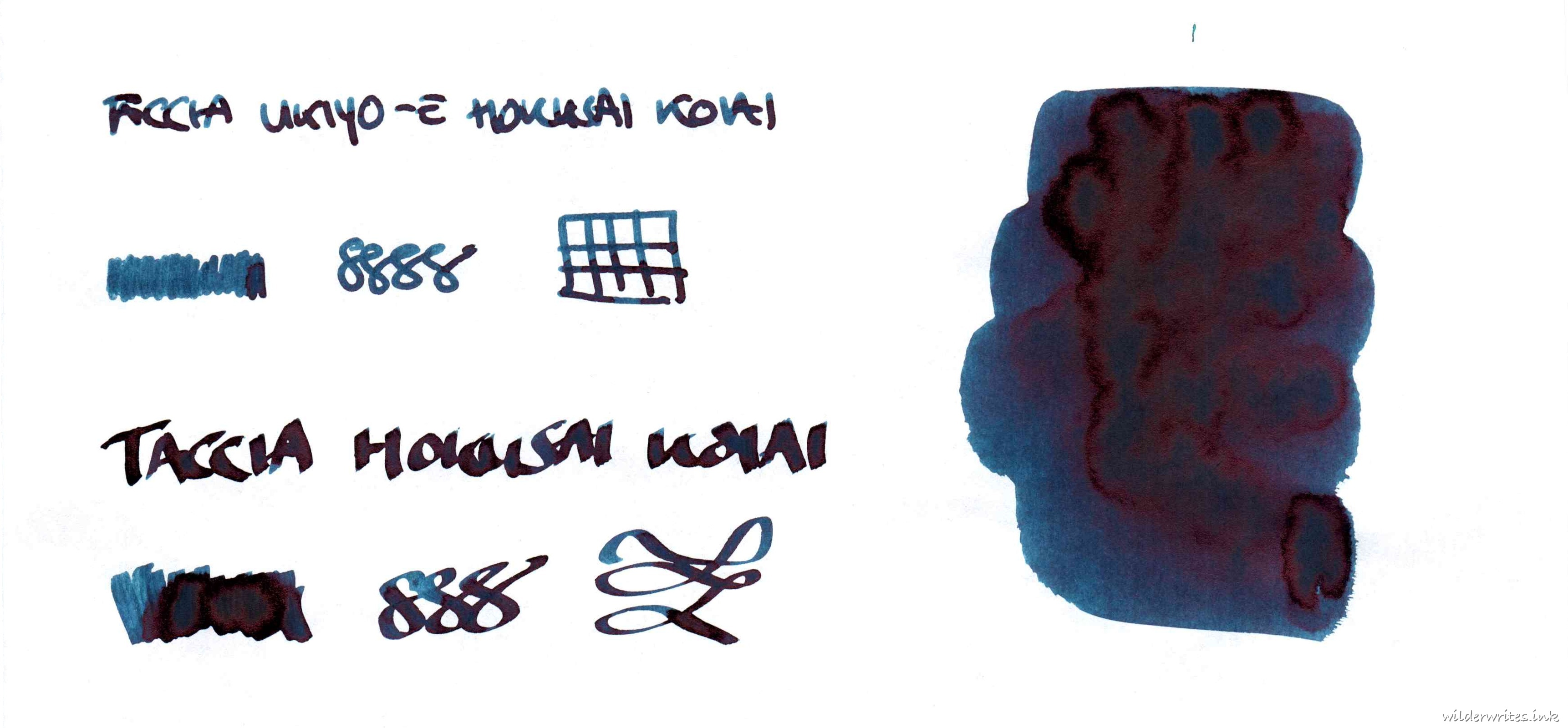 Taccia Ukiyoe Hokusai Koiai on Tomoe River (52gsm)