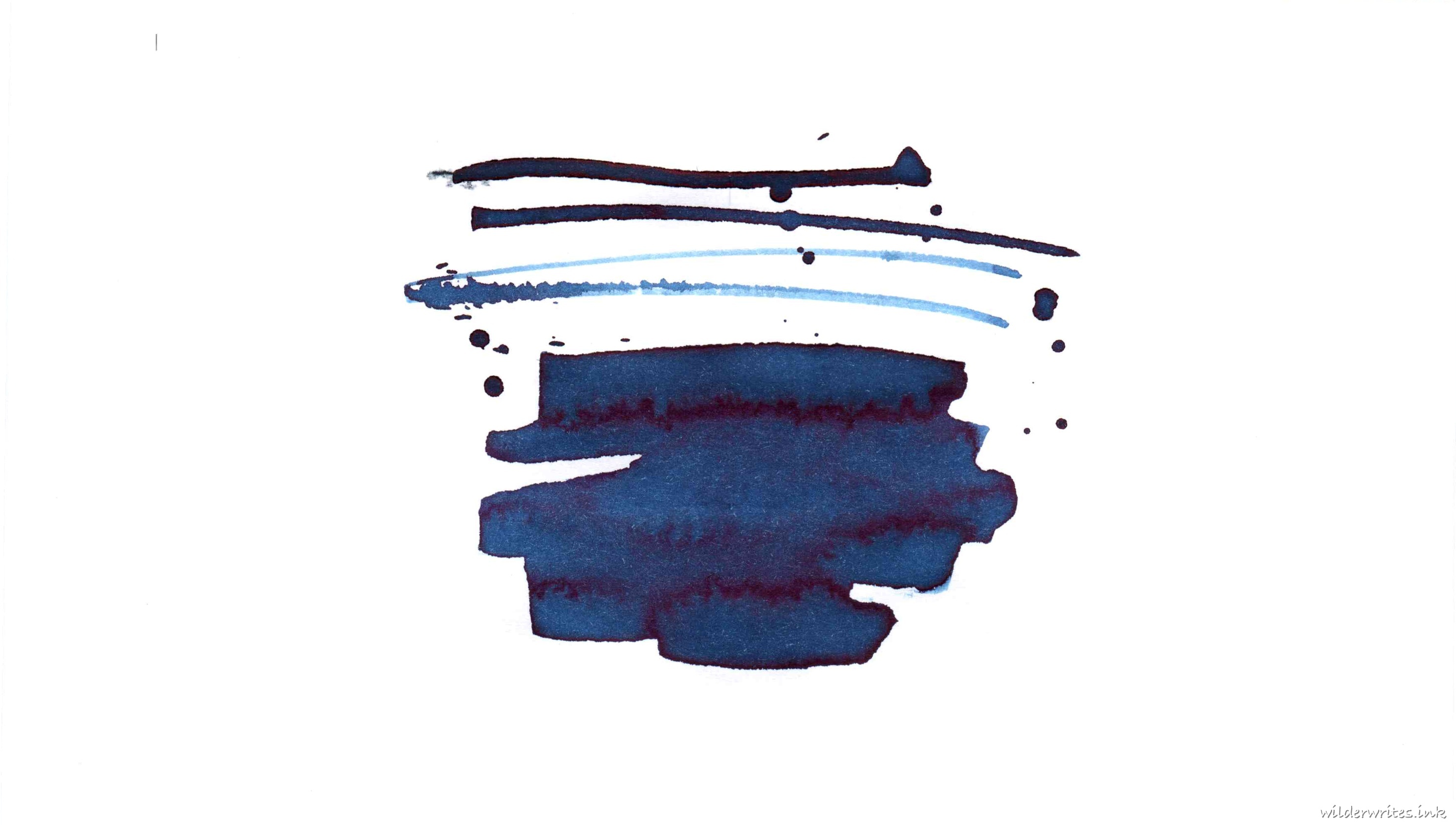 Teranishi Guitar Night Time Soda sampled on Rhodia paper