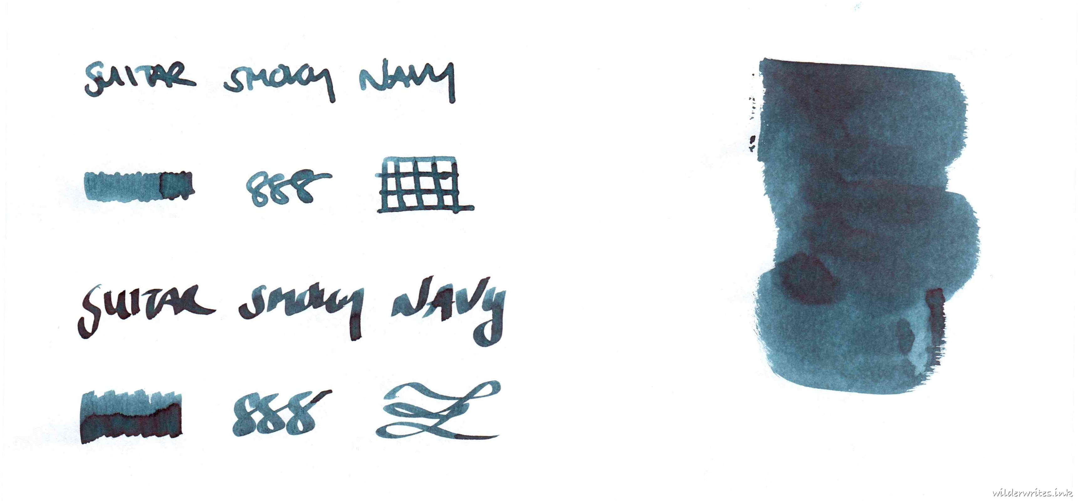 Teranishi Guitar Smoky Navy on Tomoe River (52gsm)