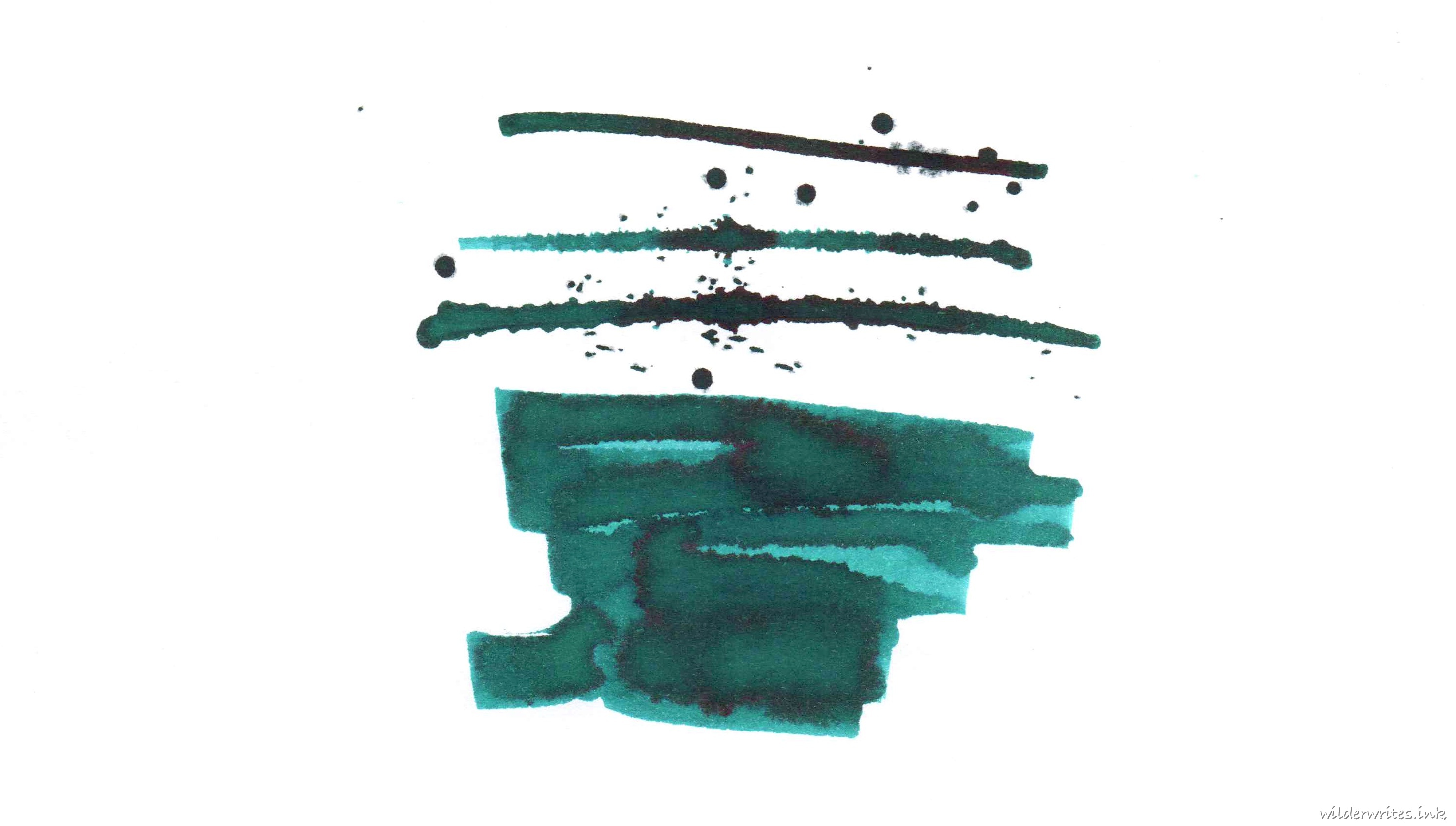 Troublemaker Bantayan Turquoise sampled on Rhodia paper