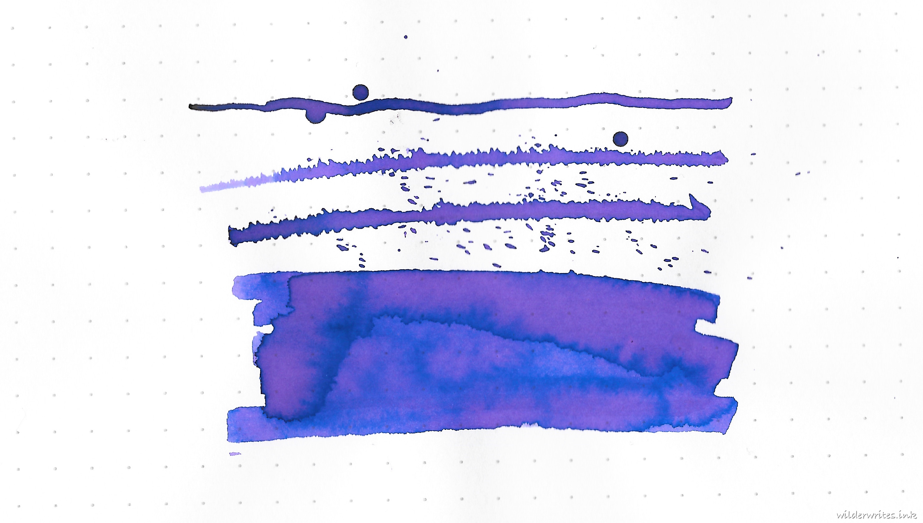 Troublemaker Foxglove sampled on Rhodia paper