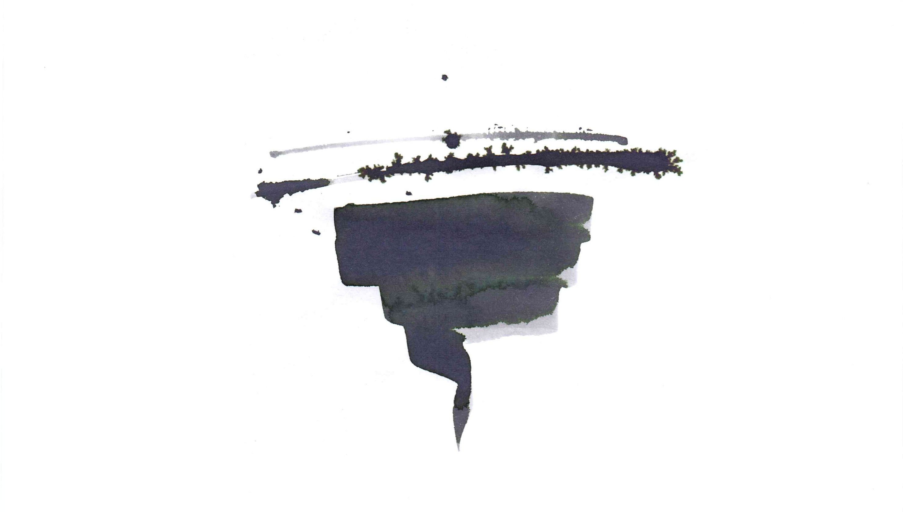 Troublemaker Frost Flower sampled on Rhodia paper