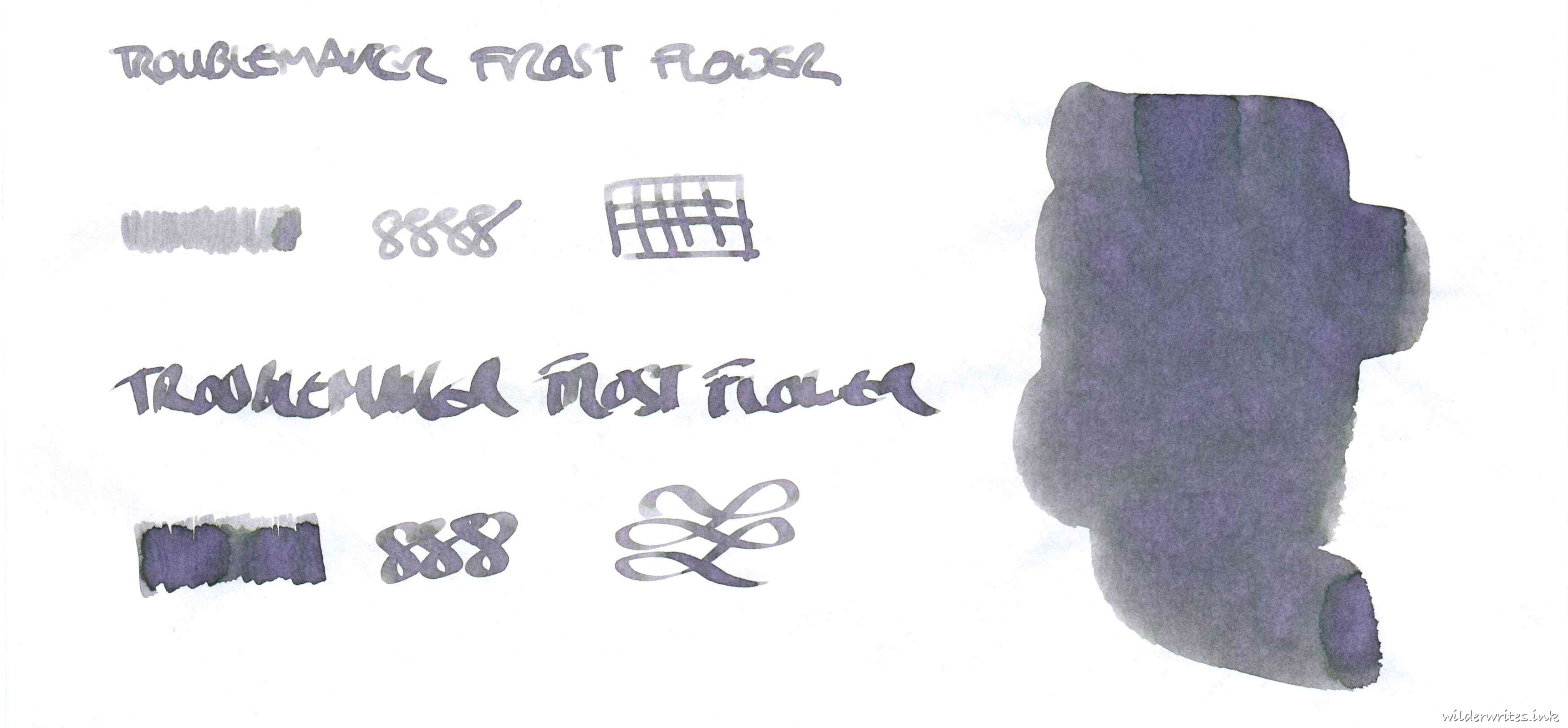 Troublemaker Frost Flower on Tomoe River (52gsm)