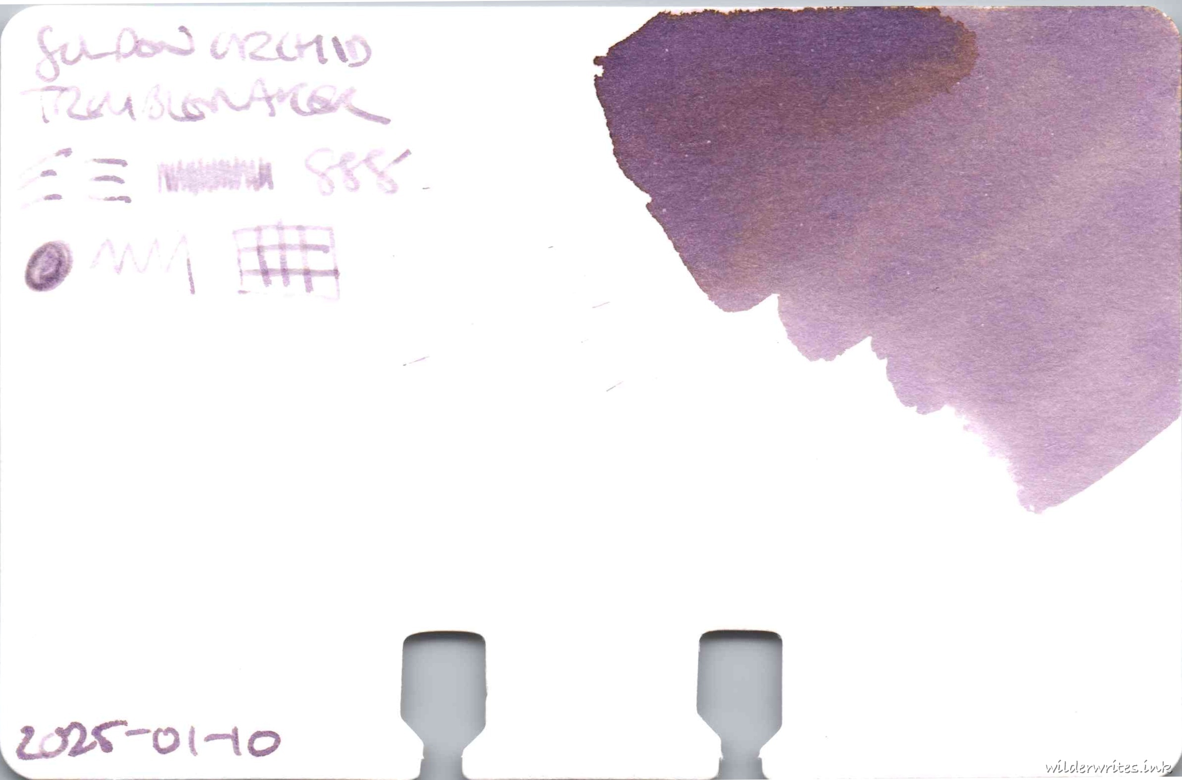 Troublemaker Golden Orchid on Col-o-dex card