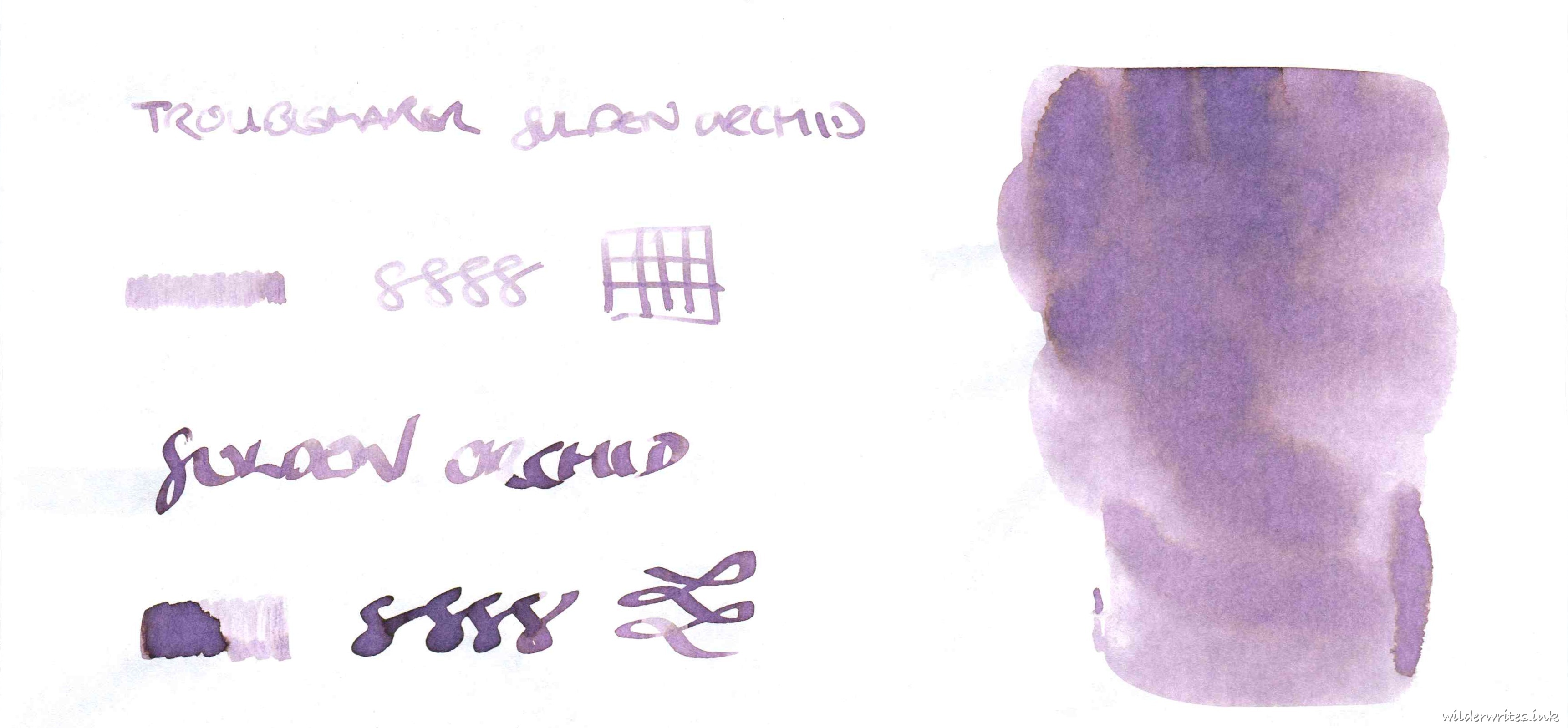 Troublemaker Golden Orchid on Tomoe River (52gsm)