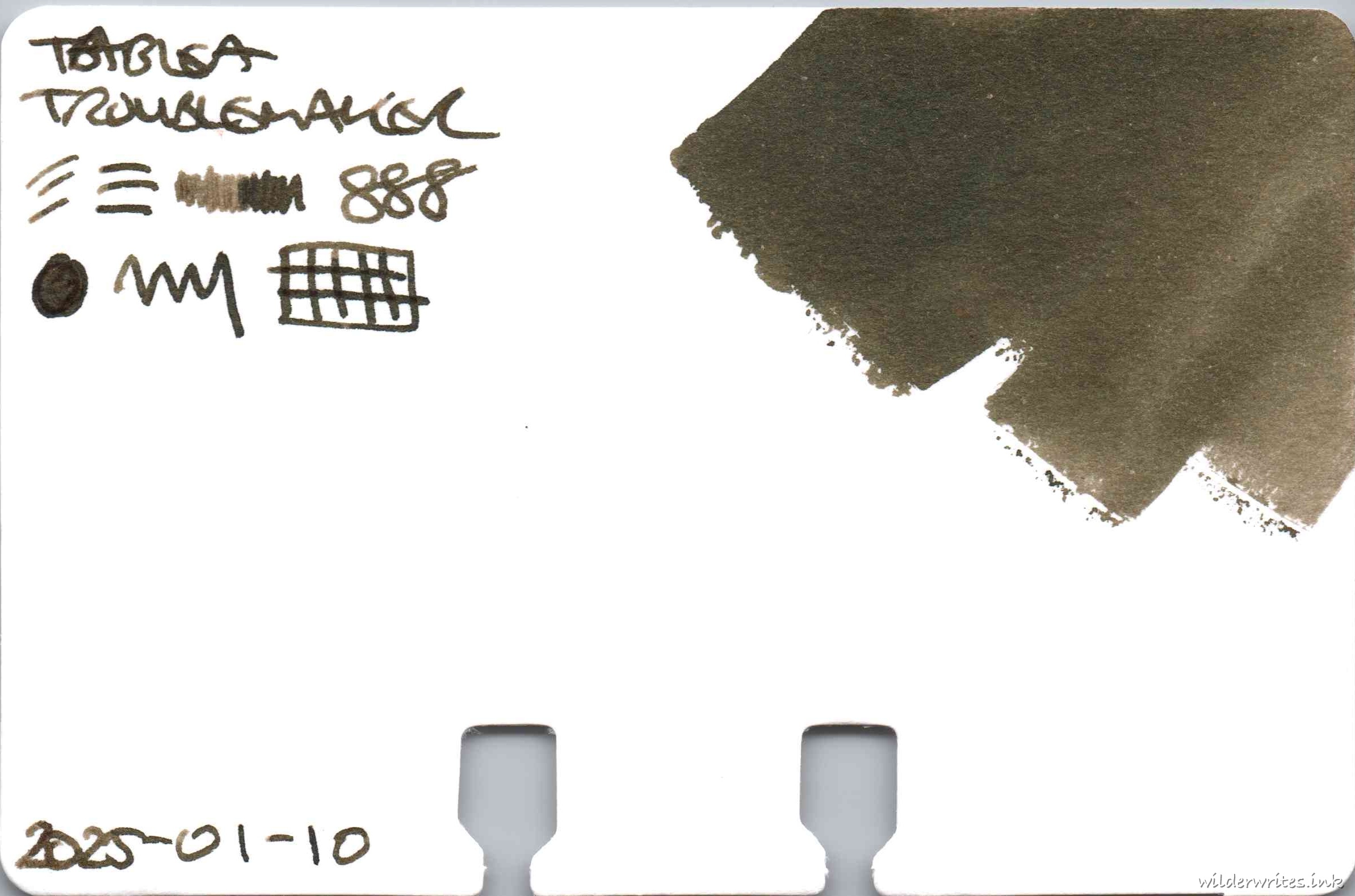 Troublemaker Tablea on Col-o-dex card