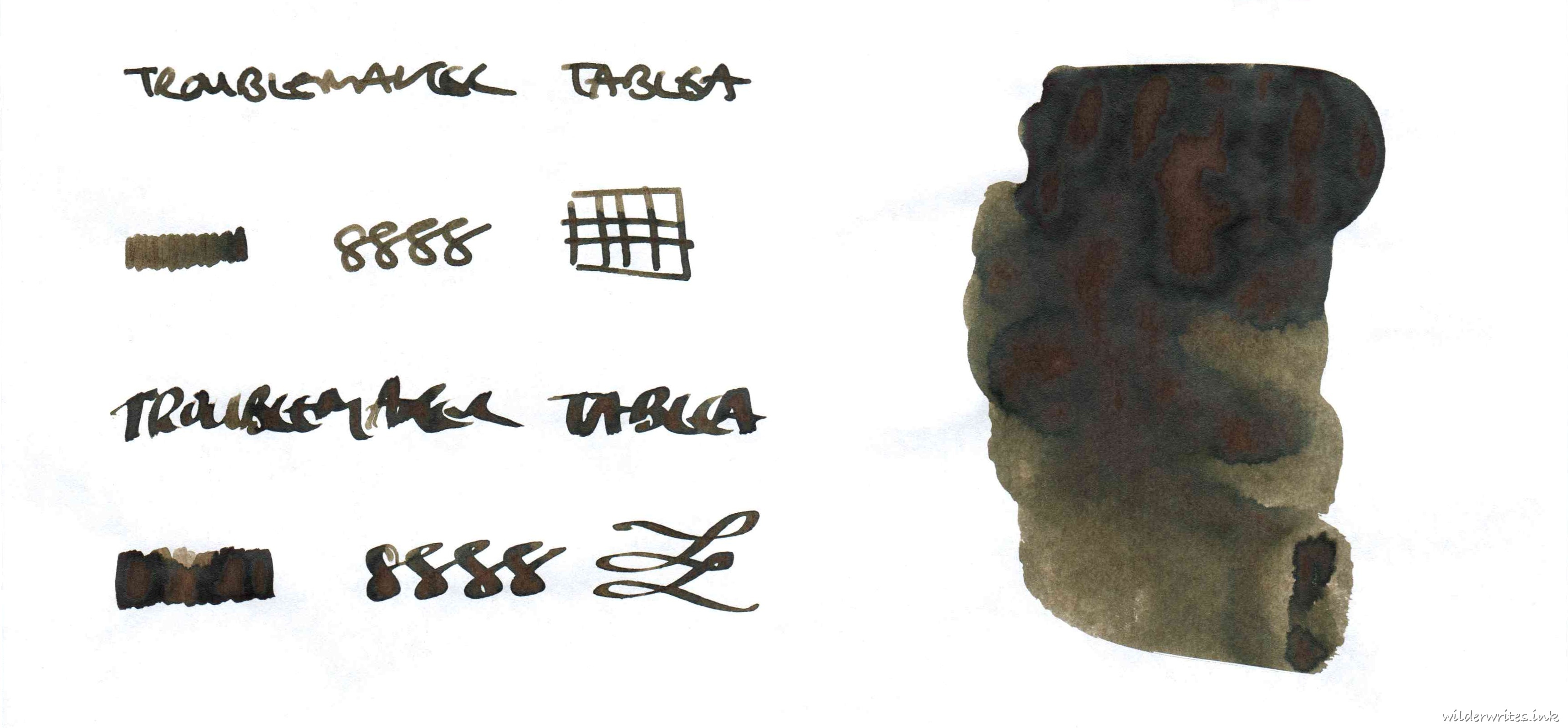 Troublemaker Tablea on Tomoe River (52gsm)