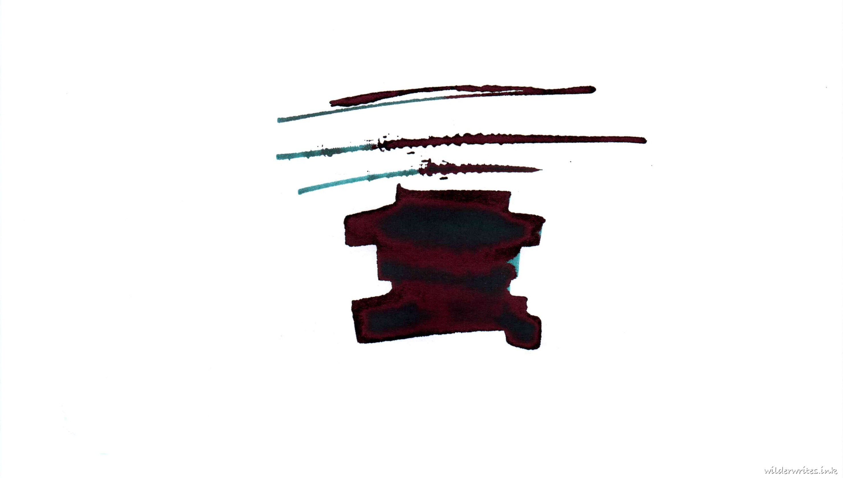 Van Dieman's Night Blackened Seas sampled on Rhodia paper