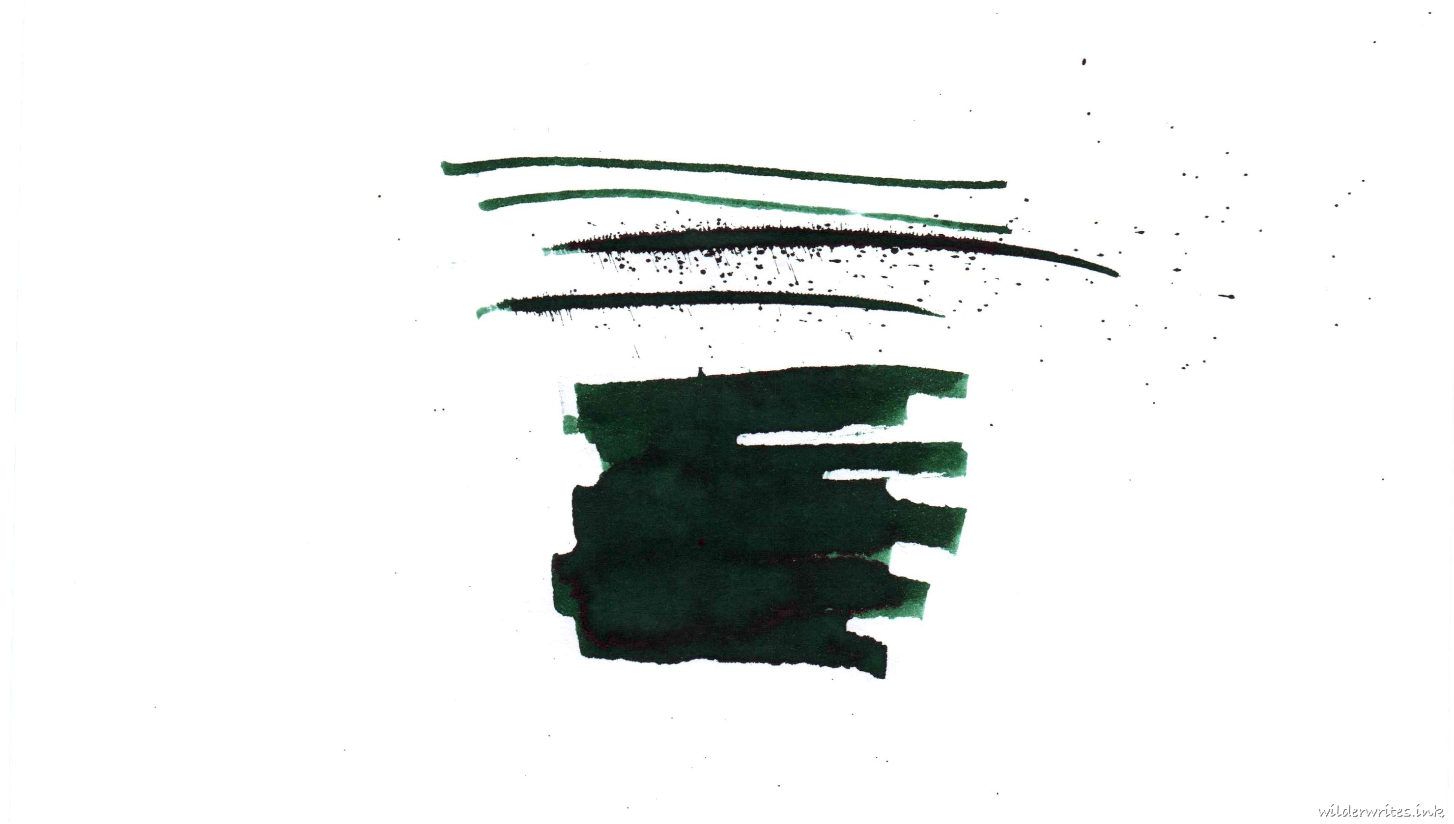 Vinta Elysium Green sampled on Rhodia paper