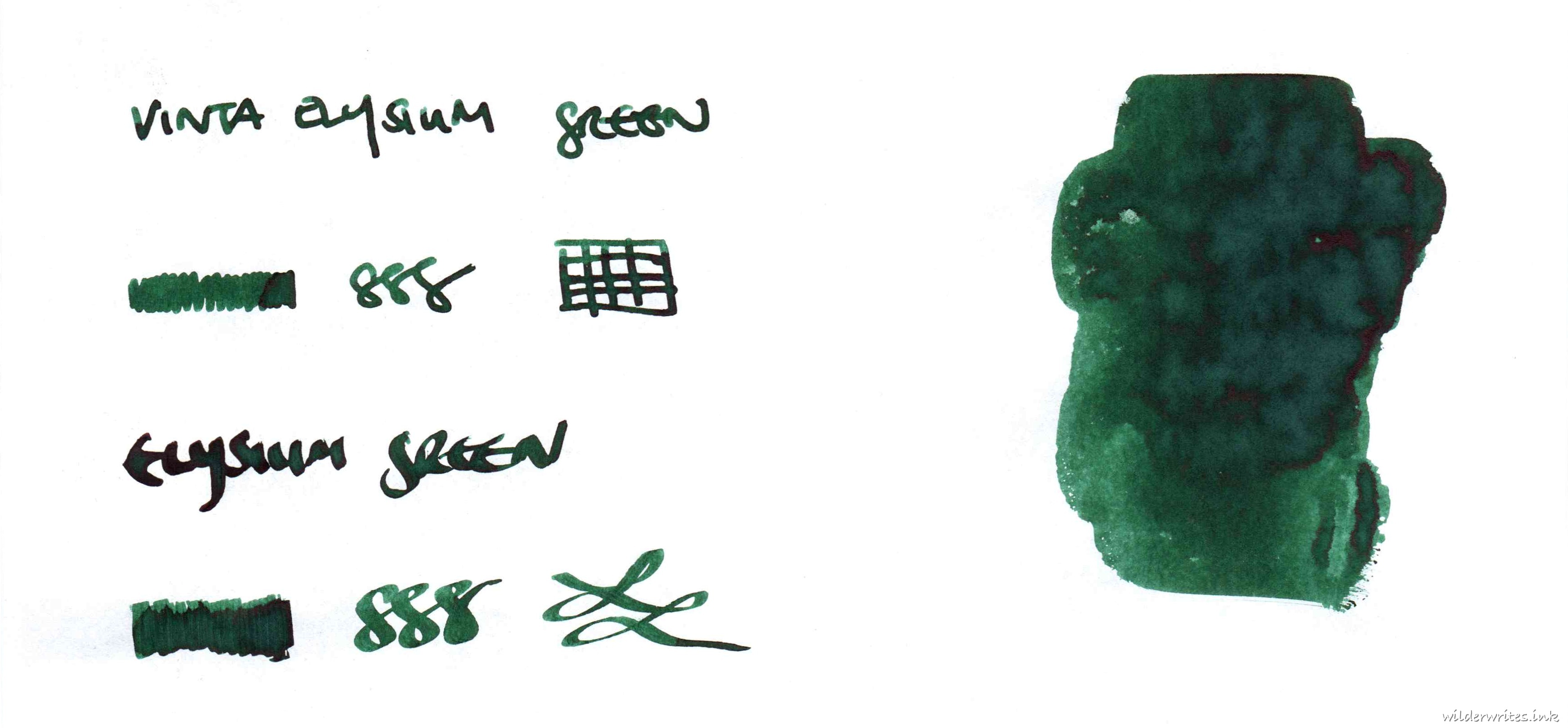 Vinta Elysium Green on Tomoe River (52gsm)