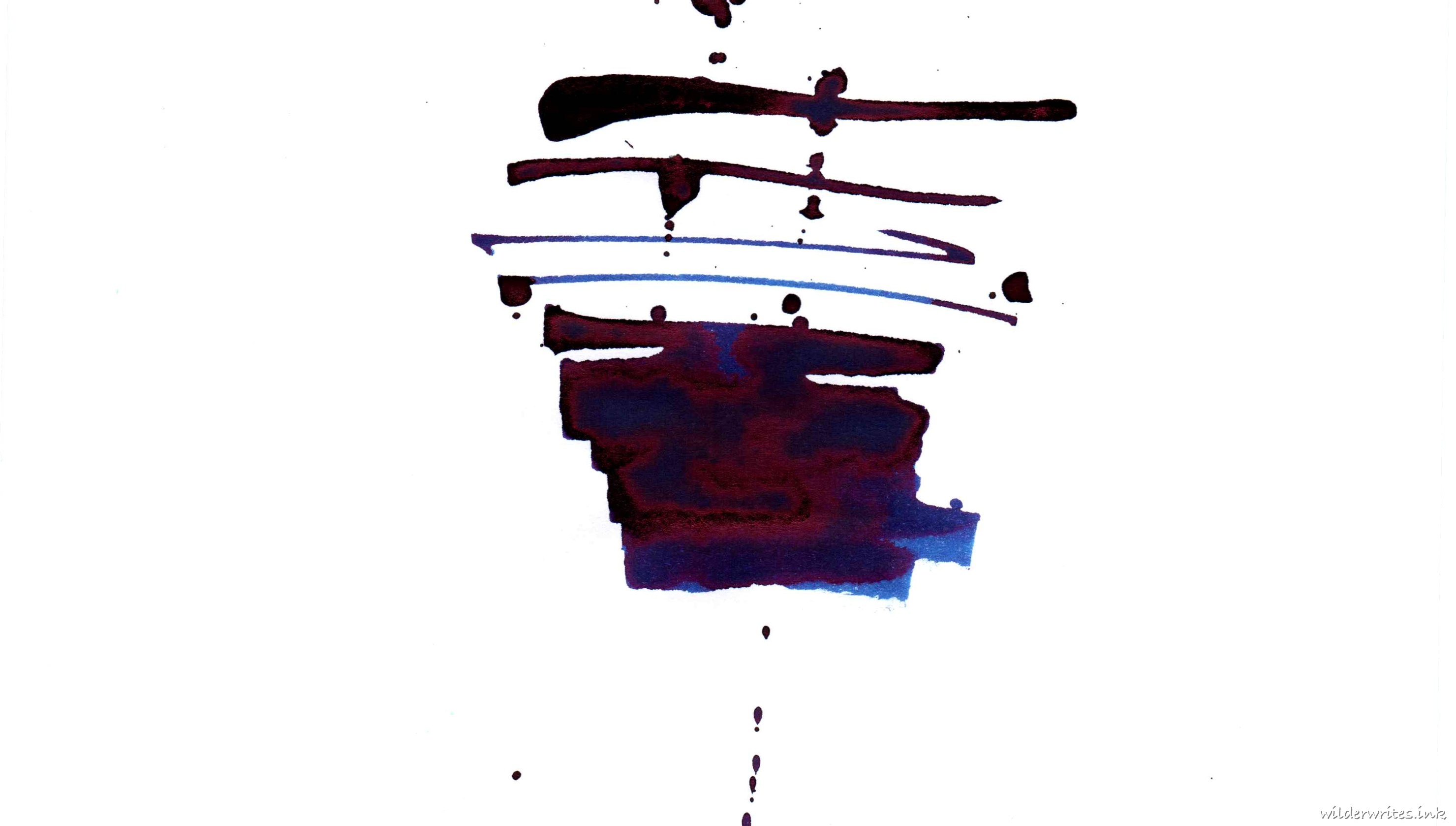 Vinta Sulu Blue sampled on Rhodia paper