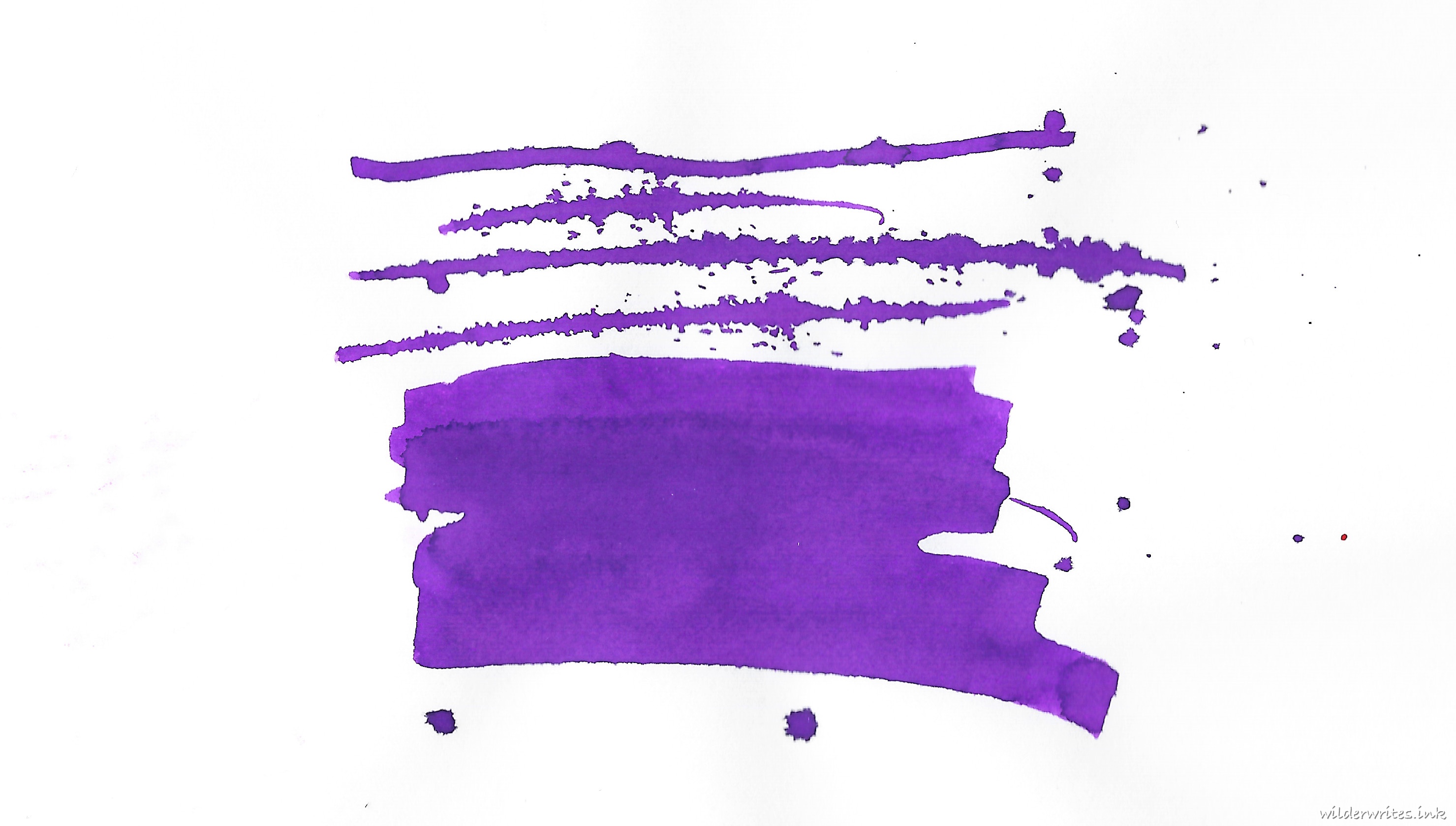 Waterman Tender Purple sampled on Rhodia paper